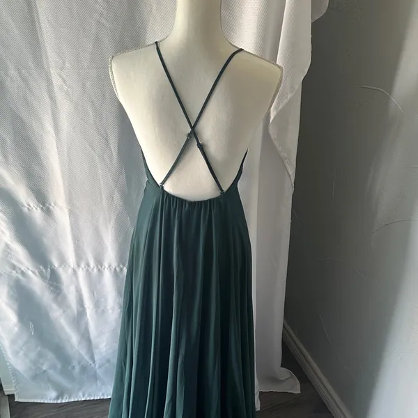 Lulu's Elegant Teal Maxi Dress - Image 5
