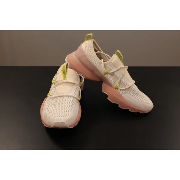 Sorel Kinetic Sneakers Womens 8.5 White Pink Chunky Platform Bungee Lace Shoes - Image 9