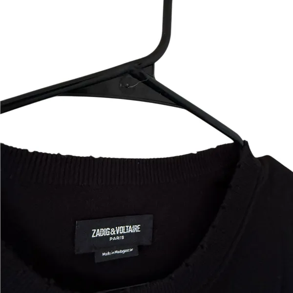 Zadig & Voltaire Miss Skull Degrade Studs Black Crewneck - Image 8
