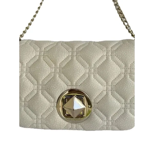 Kate Spade Naomi Astor Quilted Leather Crossbody Bag Bone Ivory - Image 3