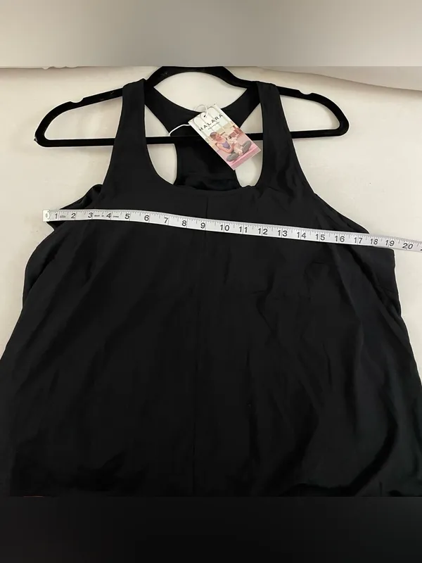 Halara NWT Black Racerback High-Low lightweight Dress Size L - Image 5