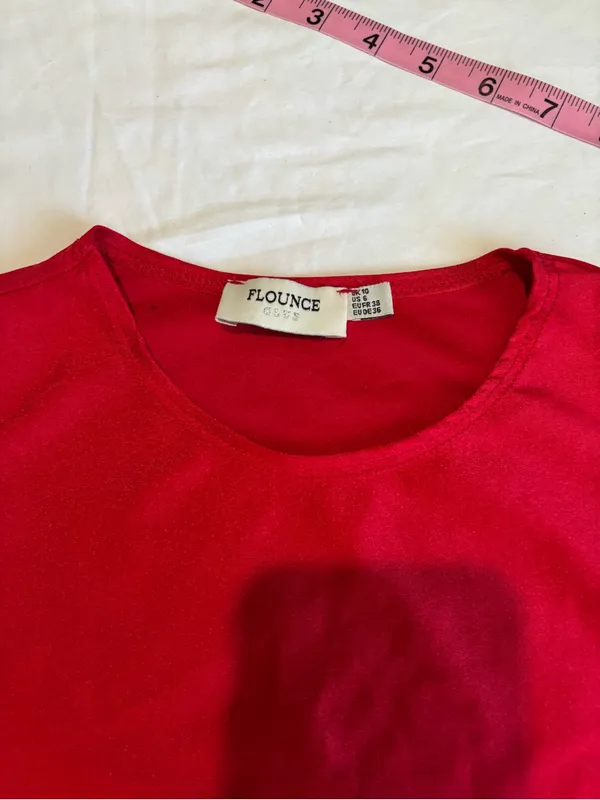 Flou Bright Red Sleeveless Tank Top Size undefined - Image 3