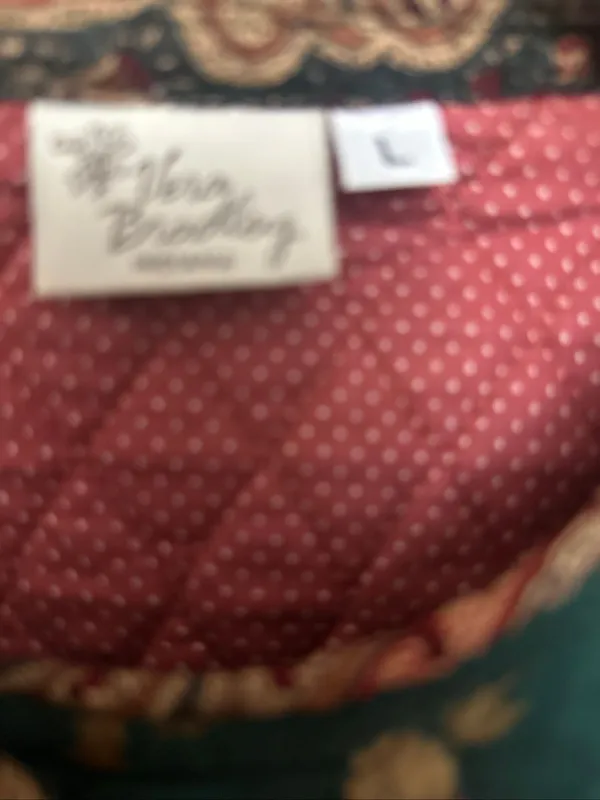 Vintage Vera Bradley Greenbriar Quilted Floral Cotton Crop Jacket Size L - Image 4