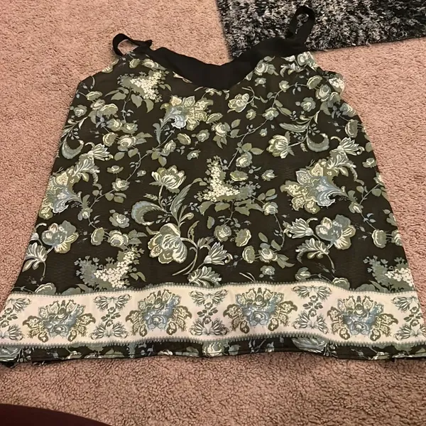 Free People Solstice Floral Satin Camisole Black Combo Size XS - Image 3