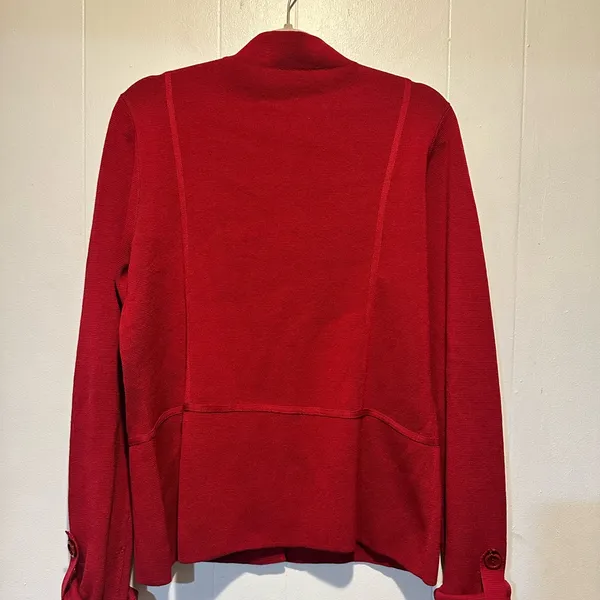 Vintage‎ red cardigan size m - Image 3