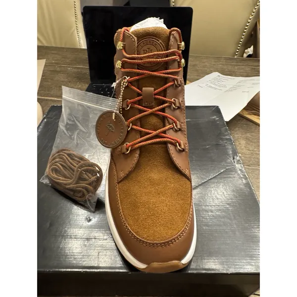 Ralph Lauren Rylee Hiker Boots Shoes,‎ Whiskey Deep Saddle Tan, Women's Size 8 - Image 5