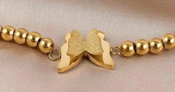 18K Gold Plated Butterfly Charm Bracelet for Women - Image 2