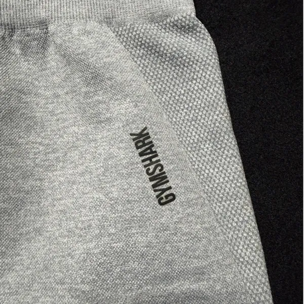 Gymshark Light‎ Grey Seamless High Waisted Workout Shorts Women's Size S - Image 2