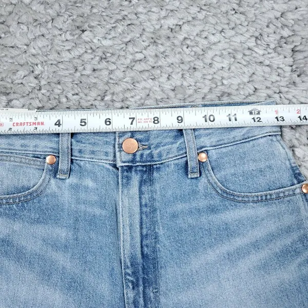 Wrangler Wrock 672 High Rise Kick Flare Jeans Light Wash Blue Cowgirl Size 25x28 - Image 11