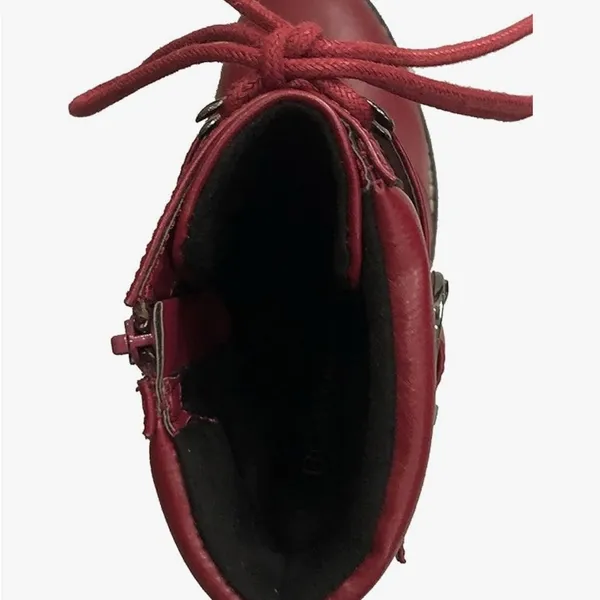 BCBGeneration Burgundy Padina Lug Sole Booties - Image 3