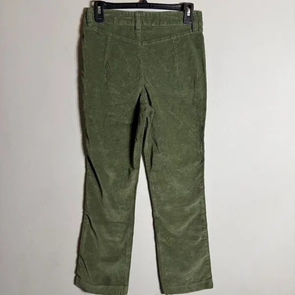 Free People High Time Velvet Kick Flare Pants Women's 6 Chive Green Festival NWT - Image 11