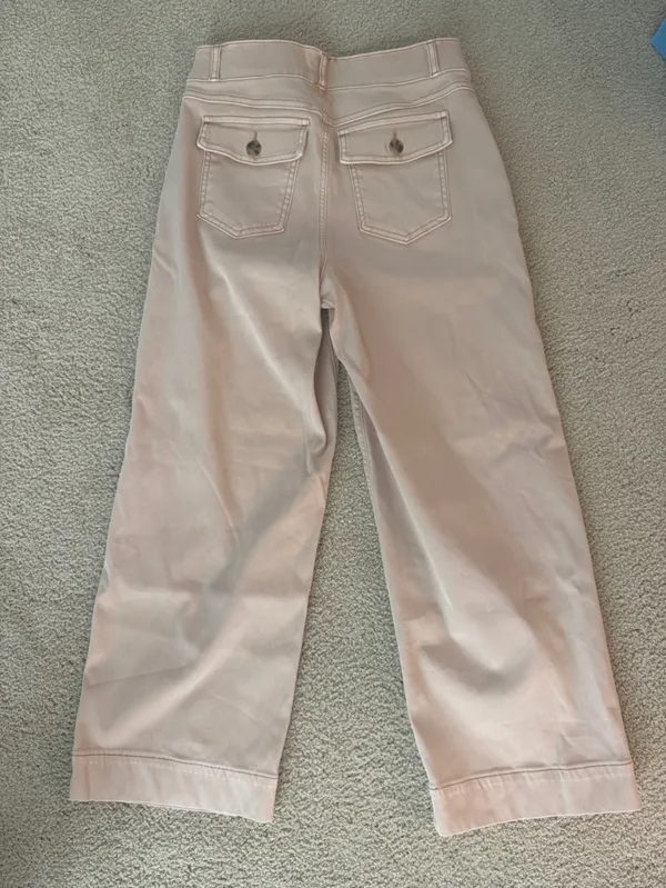 SPANX Wide-Leg Pull-On Pants in Peachy Beige - Image 3