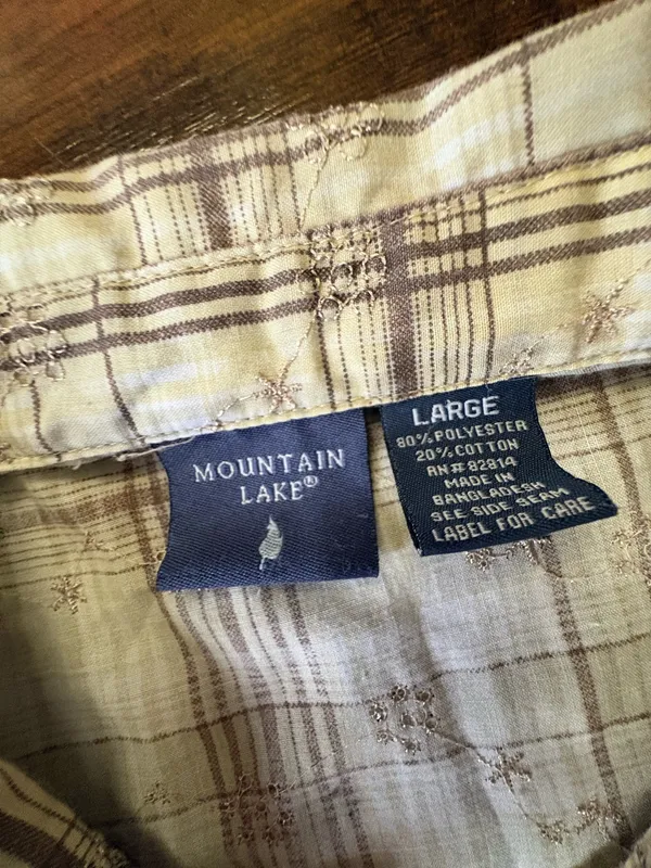 Mountain Lake Short Sleeve Button up  - Image 2