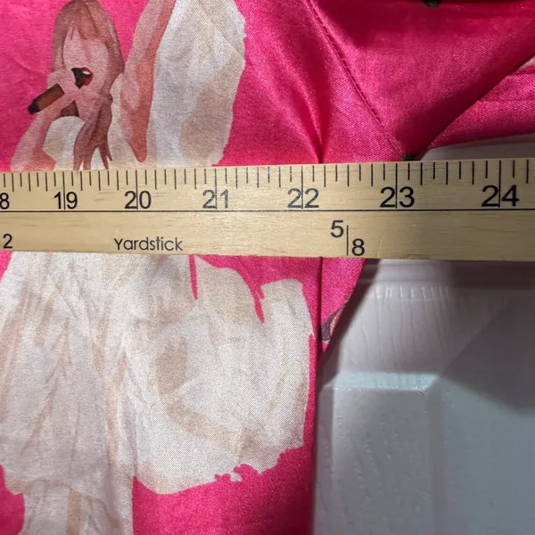 Womens Pink Satin-like Pajama‎ Set Shorts Sleepwear Loungewear XL Taylor Fashion - Image 5