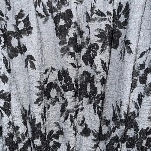 FREE PEOPLE Black and Gray Floral Peplum Hem‎ Top Size Medium - Image 6