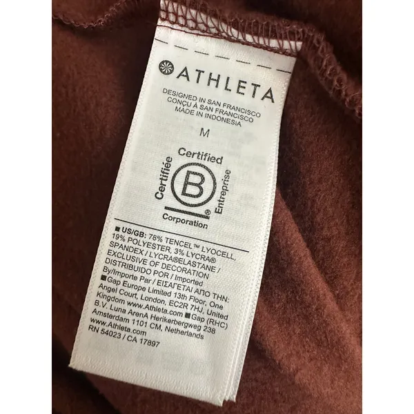 Athleta Luxe Coaster Wide Leg Jumpsuit in Cherrywood Women's Size Medium - Image 5