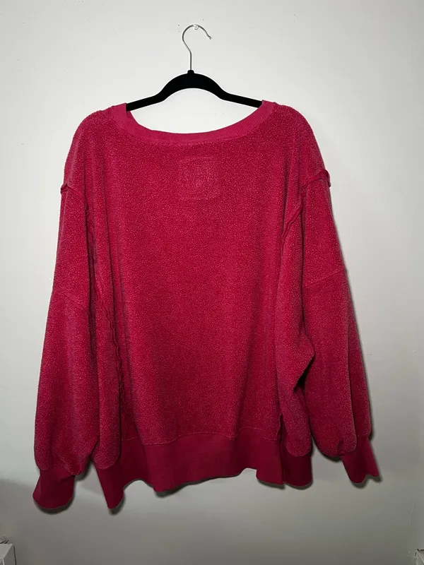 American Eagle Berry This Feels Seriously Huggable Sweater - Image 4
