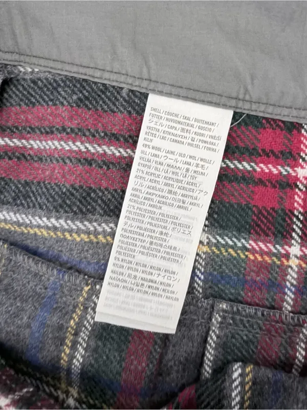 Y2K Plaid Pleated Wool Mini Skirt Abercrombie & Fitch NWT - Image 5
