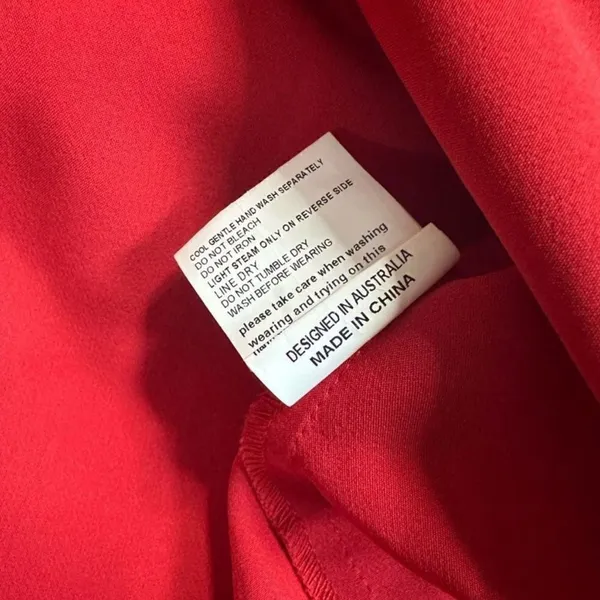 Elliatt x Revolve Red Cutout Asymmetrical Mini Dress Size S Valentine’s - Image 11