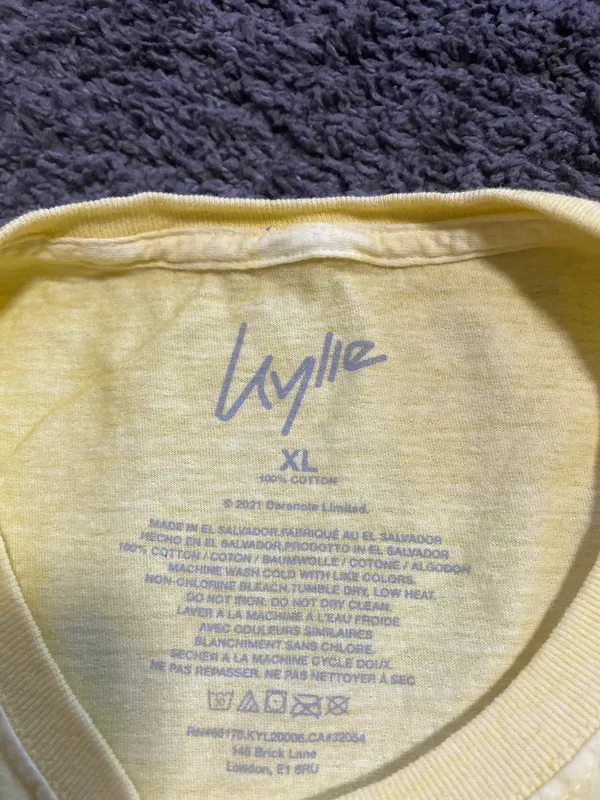 Urban Outfitters Kylie Minogue Fever Yellow Tee XL - Image 3