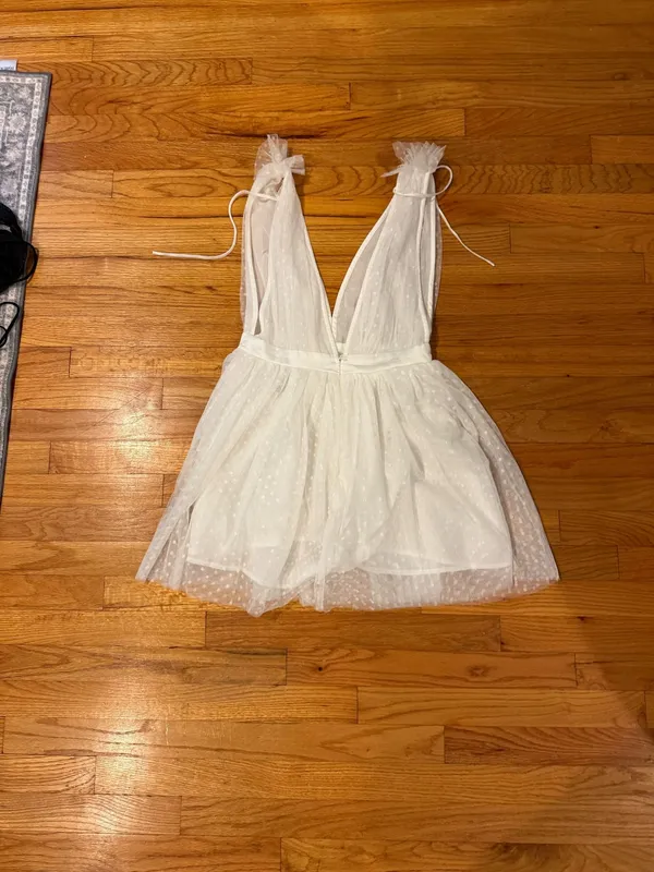 Showpo White Mini Dress - Image 3