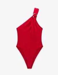 ZARA red crossover bodysuit with ring - Image 2