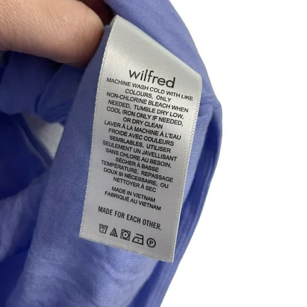Aritzia Wilfred Gretel Bustier Crop Top Lavender Relux Jersey XS - Image 4