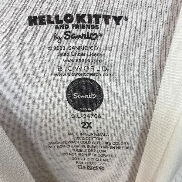 Sanrio Hello Kitty & Friends French Fry Character Boxes T-Shirt 2XL - Image 4