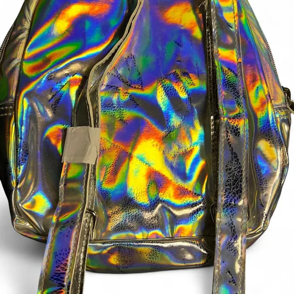 Disney Frozen II Holographic Fearless Elsa Nokk Iridescent Mini Backpack Bookbag - Image 3