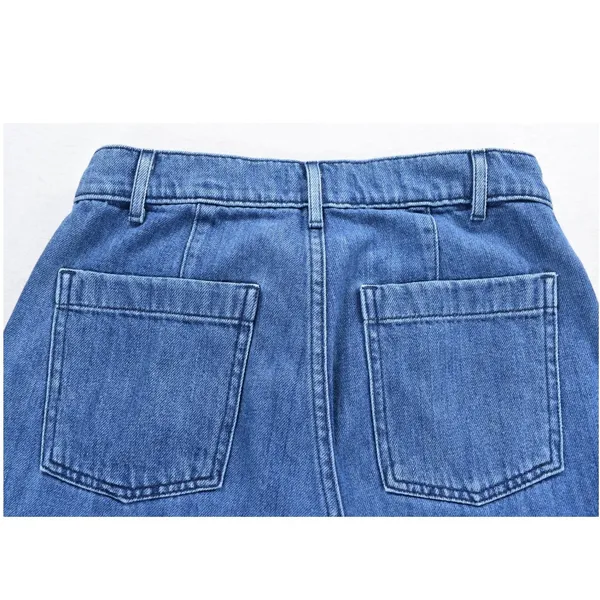Aritzia Wilfred Free Pleated Barrel Leg Jeans Organic Cotton Medium Wash Blue 4 - Image 4