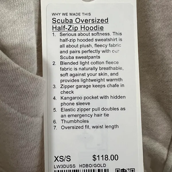 Lululemon Scuba Oversized Half-Zip Hoodie - Image 3