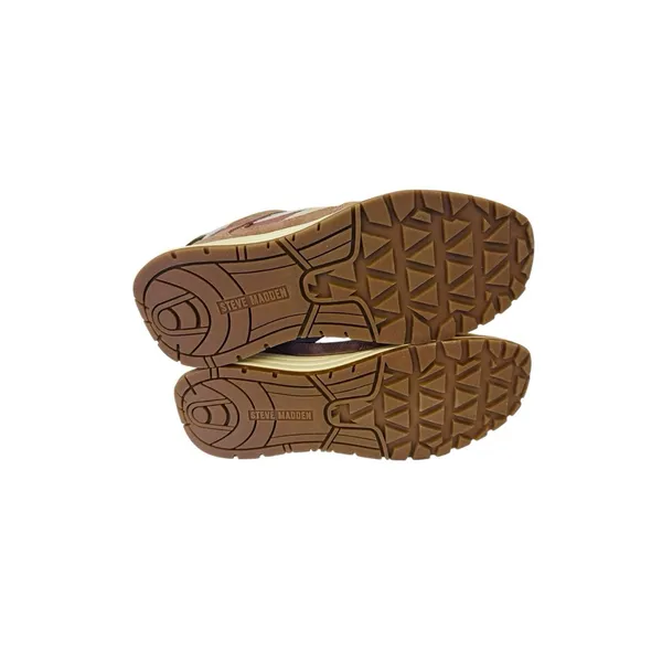Steve Madden Women's Blume Mixed Media Sneaker Mocha‎ Mult Size 9M NWB - Image 7