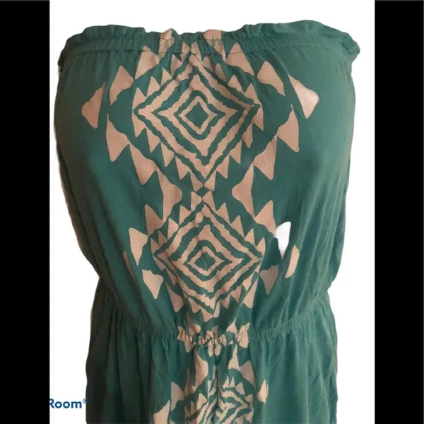 Weeding Out Beach Dress Swim Cover-Up Size L Aqua Summer Pool - Image 2