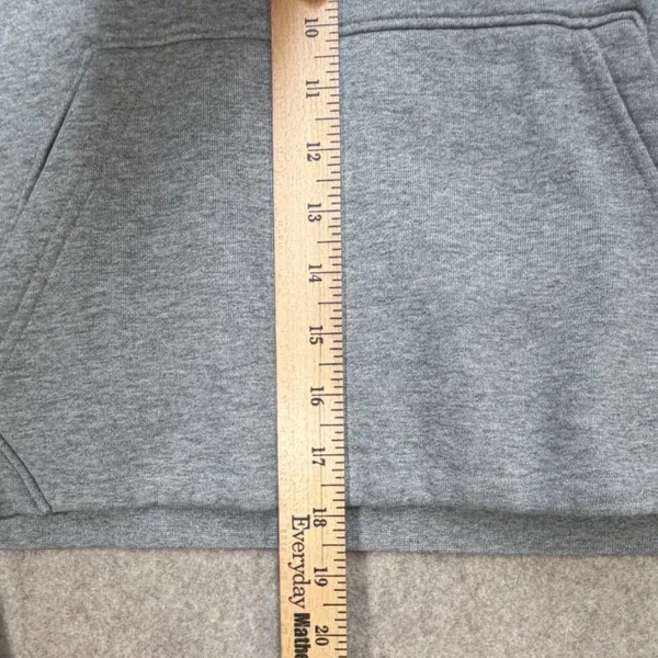 Jordan Flight Hoodie Womens S Gray Loose Cropped Athleisure Streetwear Gorpcore - Image 9