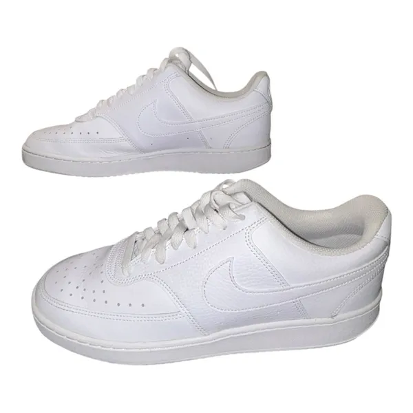 Nike Women's Court Vision Low White Sneaker size 10.5 - Image 5