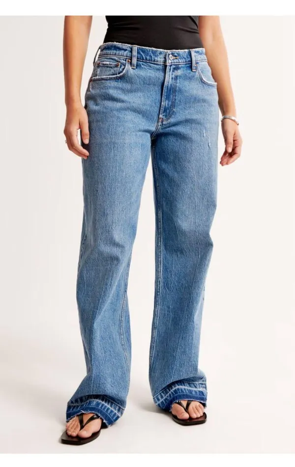 Abercrombie curve love low rise baggy Jeans - Image 2