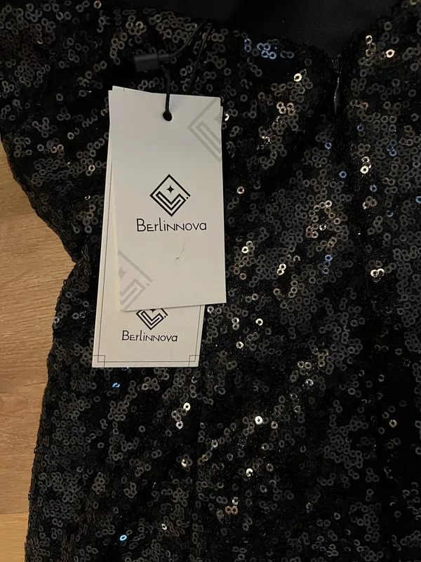 Berlin Nova Black Sequin Dress - Image 6