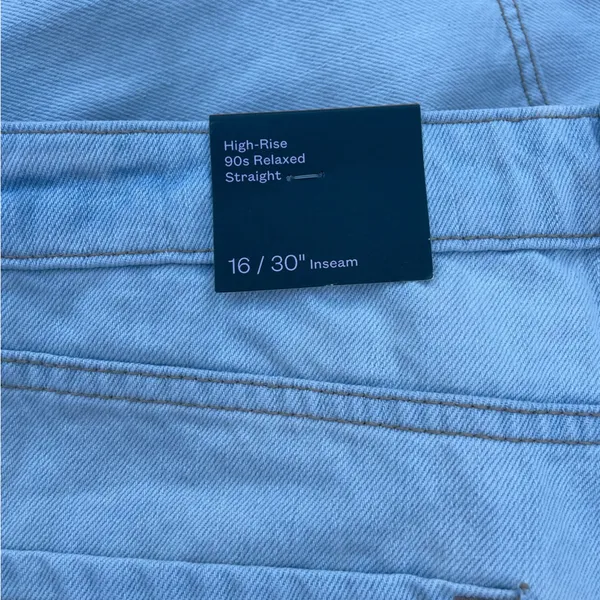NWT Wild fable High-Rise 90s Relaxed Straight Jeans Size 16/30” inseam ripped - Image 7