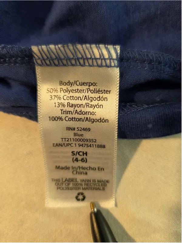 Time and Tru Women’s S (4–6) Navy Blue Sleeveless Tiered Tunic Top - Image 3