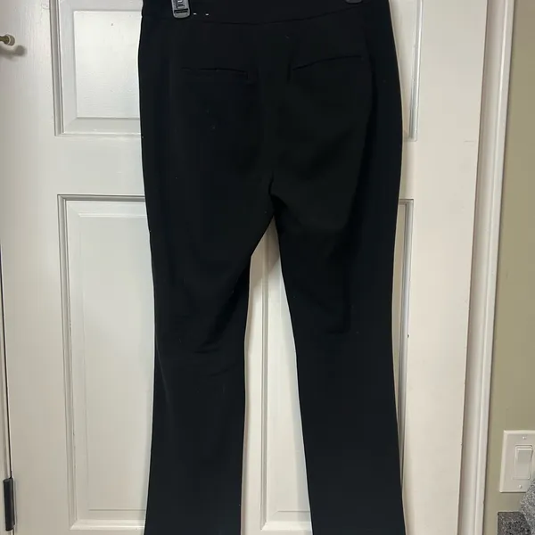 White House Black Market Black Straight-Leg Stretch Pants - Image 2