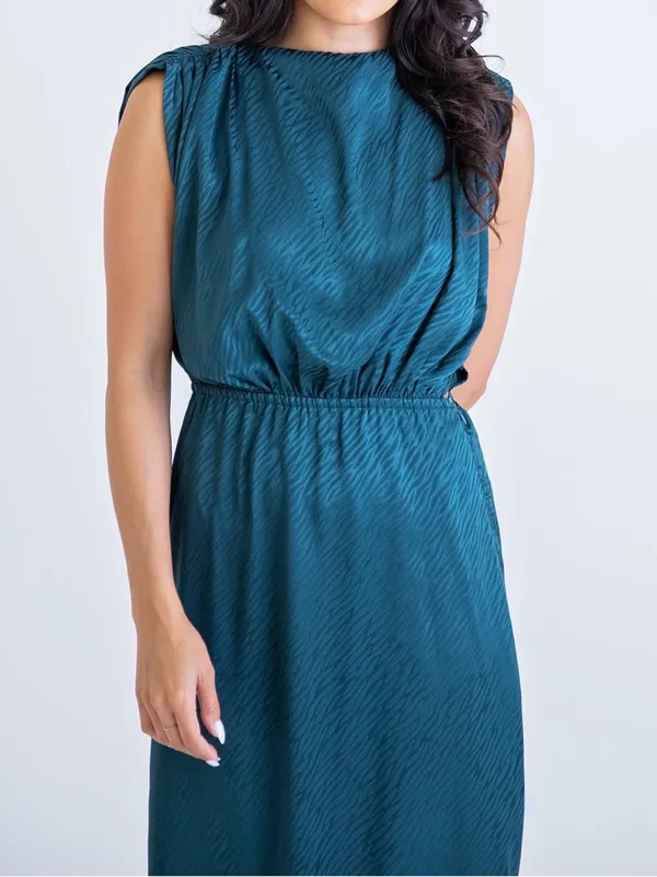 Karlie Satin Forest Midi Dress Size Small - Image 2