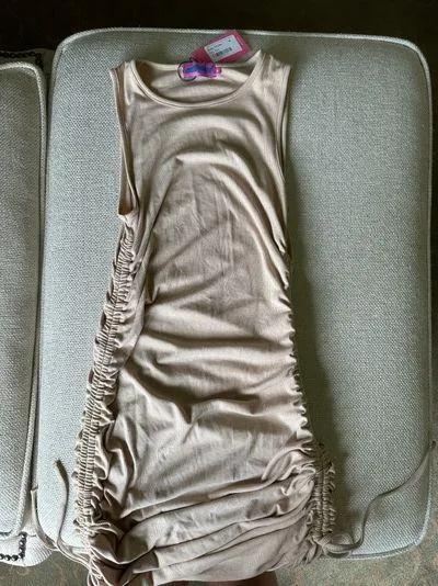 Edikted side drawstring mini dress - Image 2