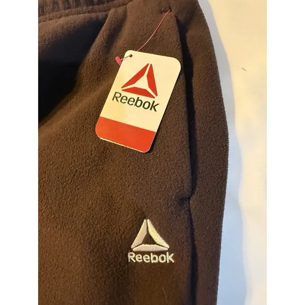 Reebok NWT Wide-Leg Fleece Pants, Chocolate Plum, Women's Plus XXXL - Image 5
