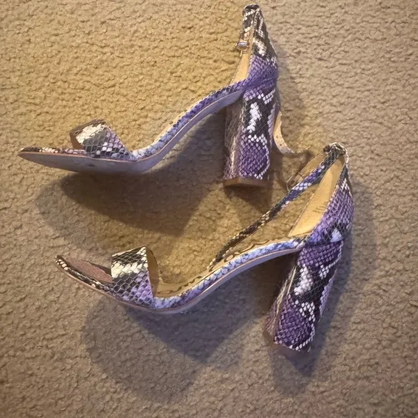 Sam Edelman snakeskin heels purple and pink size 10M - Image 2
