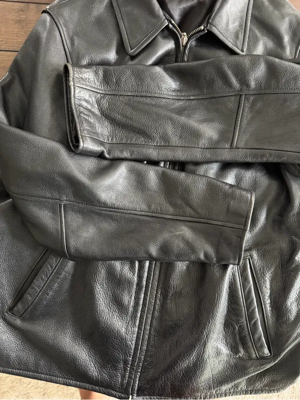 Eddie Bauer Legend Women’s Black Leather Jacket XL Tall - Image 13
