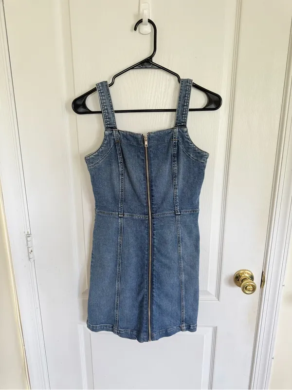 Reformation Randy Denim Mini Dress - Image 2