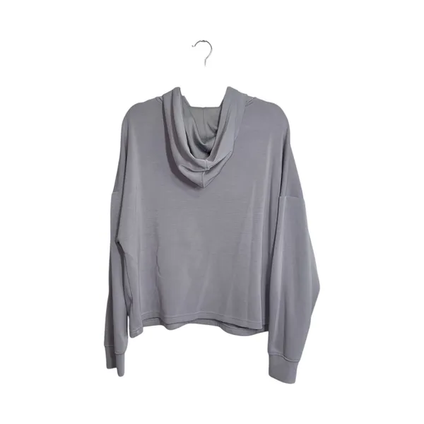 Maurices Scuba Hooded Sweatshirt Light Gray Pullover Loungewear - Image 5