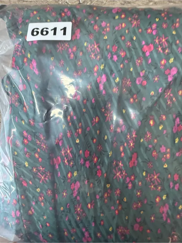 FREE‎ PEOPLE SWEETEST THING RUFFLE GREEN FLORAL MINI DRESS size 0 - Image 6
