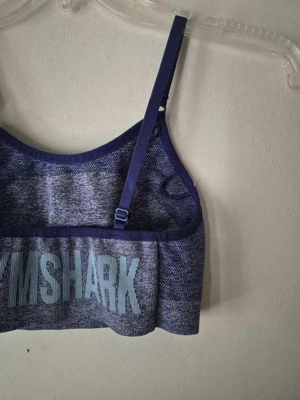 Gymshark Blue Seamless Sports Bra - Image 7