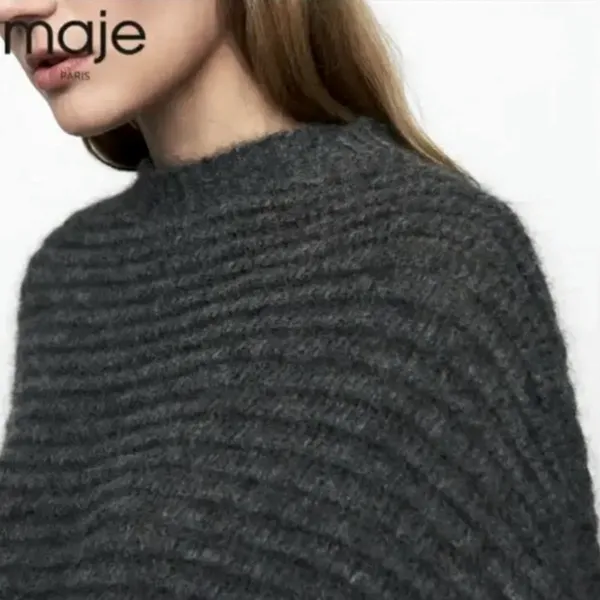 NWOT Maje Mousee Gris Oversized Sweater - Image 3
